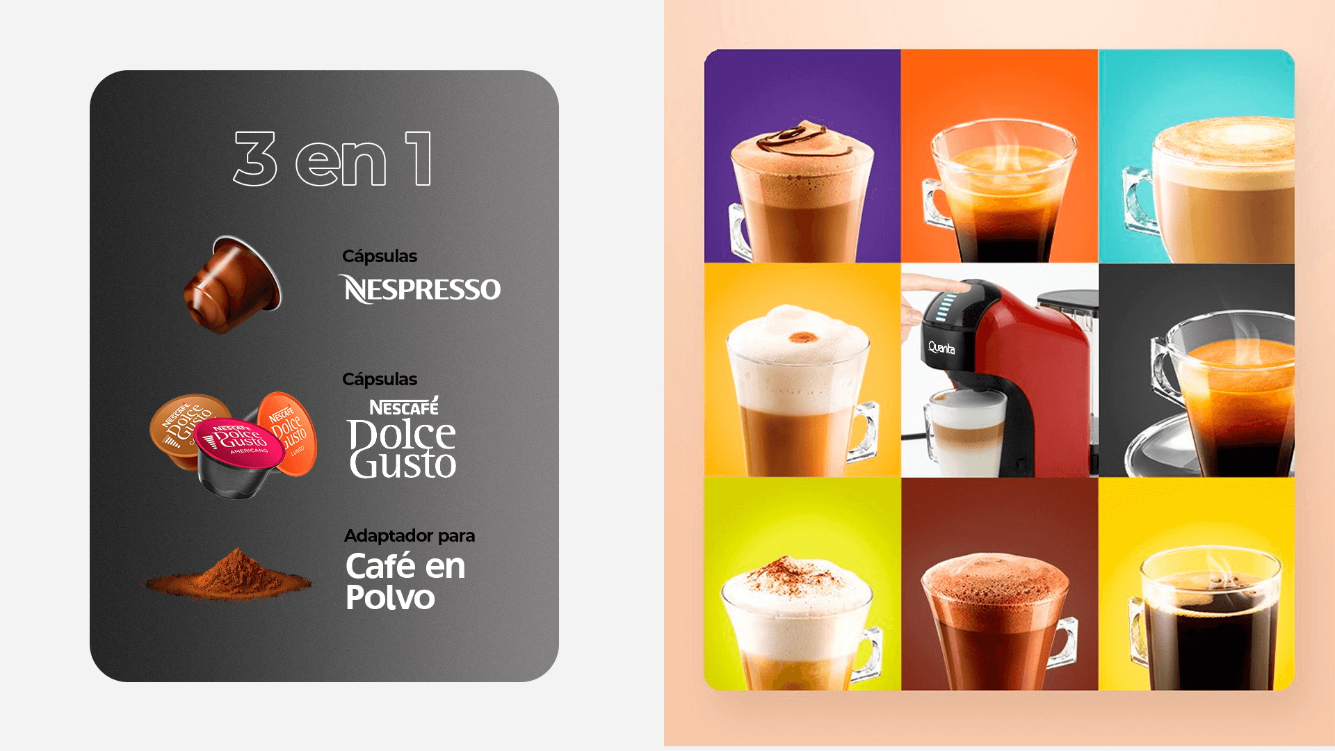 Quanta Products - Con la Cafetera Multicápsulas Quanta