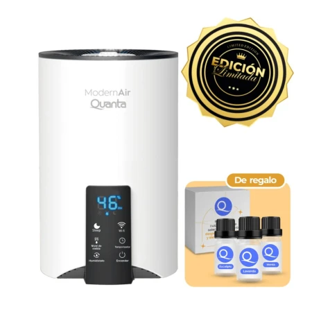 Humidificador de Aire Ultrasónico Smart 3.8L Modern Air Bivolt QTUMS22 ? Edición Limitada Quanta Products