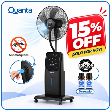 Ventilador con Humidificador Antimosquitos Limited Edition 220V QTVUAM1 Quanta Quanta Products