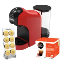 Cafetera Rojo c/ Porta capsulas 220V Quanta QTCMC50 + Capsulas + 10% DESC Quanta Products