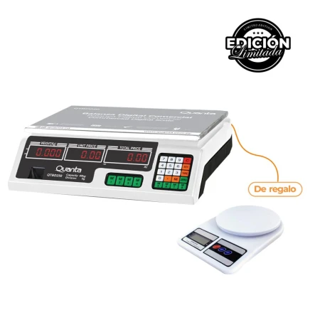Balanza Digital Comercial 40Kg Bivolt EDICiION LIMITADA QTBD250 Quanta  Quanta Products