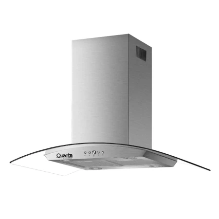 Campana extractora Isla con Vidrio Curvo SmokeClear 90 cm 230W Quanta QTCIV90  Quanta Products