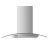 Campana extractora Isla con Vidrio Curvo SmokeClear 90 cm 230W Quanta QTCIV90  Quanta Products