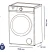 Lavarropas Yeruti Gris 10 kg Carga Frontal QTLCF10 Quanta Products