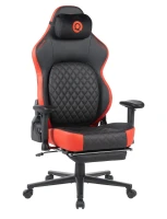 Silla Gamer con Soporte Lumbar Articulado Challenger Rojo/Negro QTSG4 Quanta Quanta Products