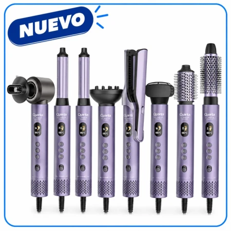 Kit Modelador y Plancha 8 en 1 Lumina Airboost Pro 127v QTKA81 Quanta Quanta Products
